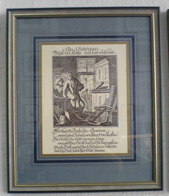 Berufsbild - Druck im Rahmen unter Glas