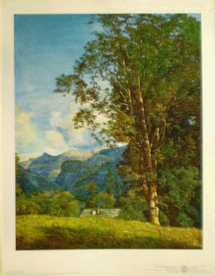 Waldm�ller, Abb.39,3x49,5cm